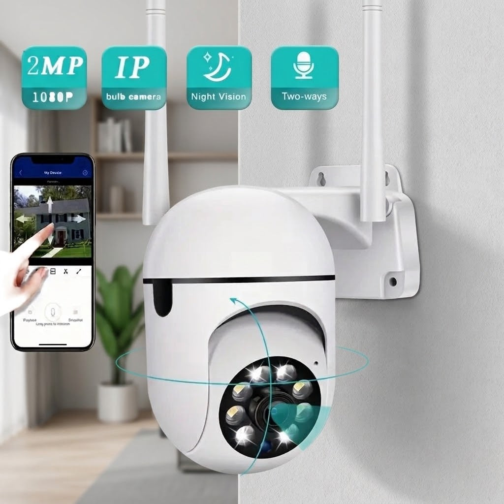 1080P 360° WiFi Security Camera, Night Vision