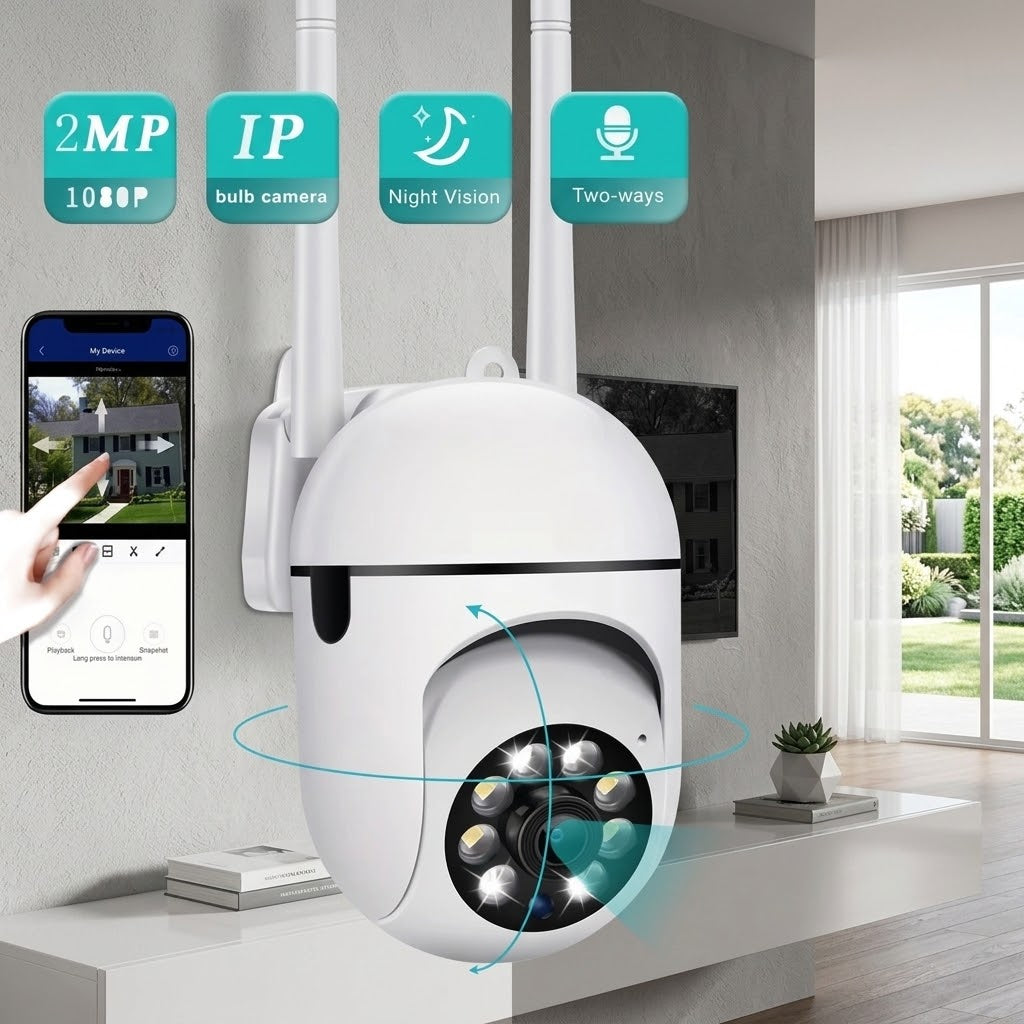 1080P 360° WiFi Security Camera, Night Vision