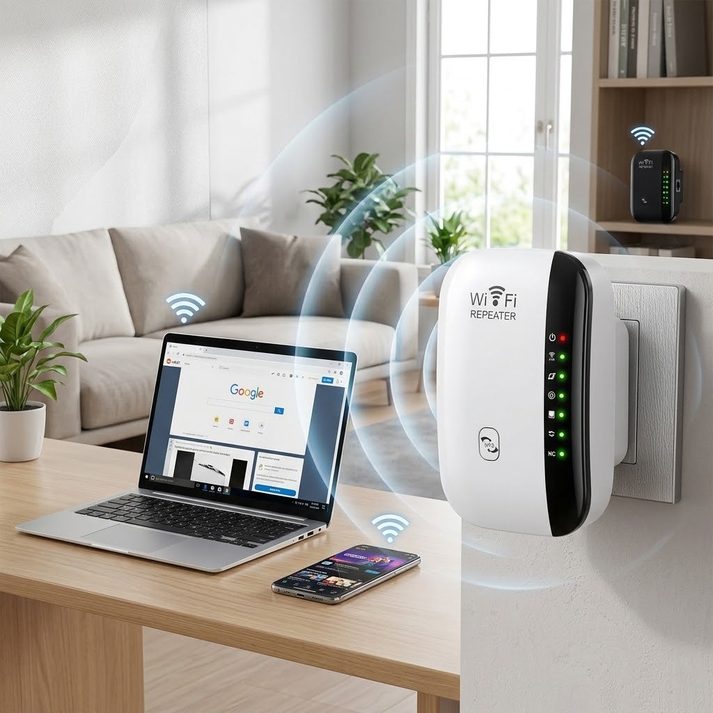 300Mbps WiFi Repeater, Wireless Signal Extender