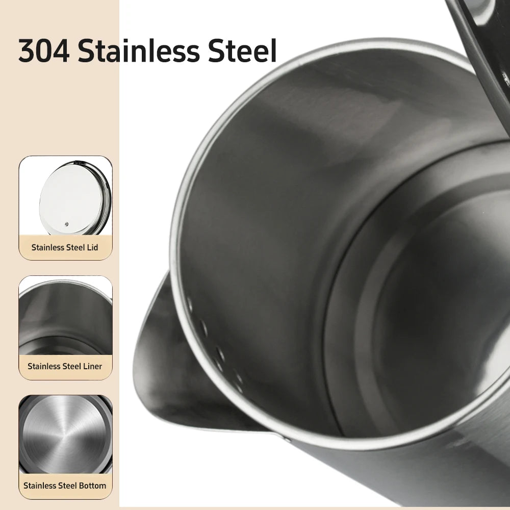 RAF 2L Electric Kettle, 1800W Stainless Steel
