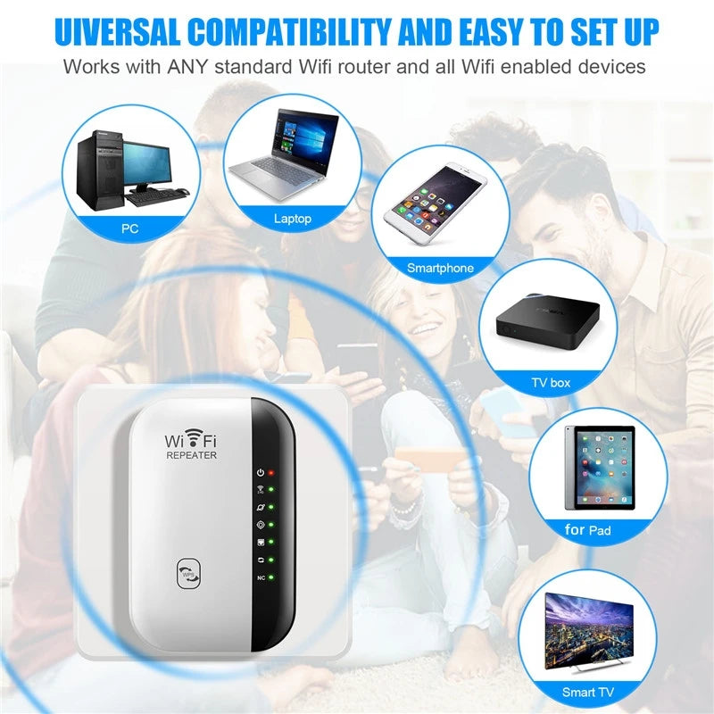 موسع نطاق واي فاي لاسلكي بسرعة 300 ميجابت في الثانية، جهاز توجيه 2.4G، مضخم إشارة واي فاي، محول بطاقة شبكة 802.11N للكمبيوتر الشخصي