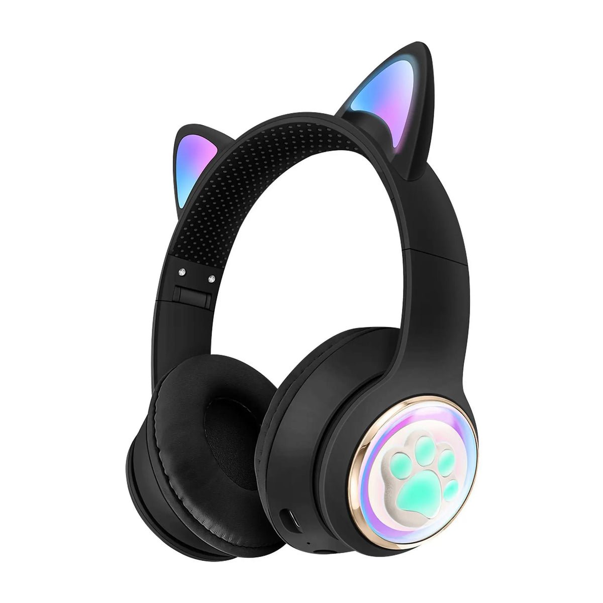 Cute Cat Ear Bluetooth Headphones, Luminous Wireless Stereo Headset