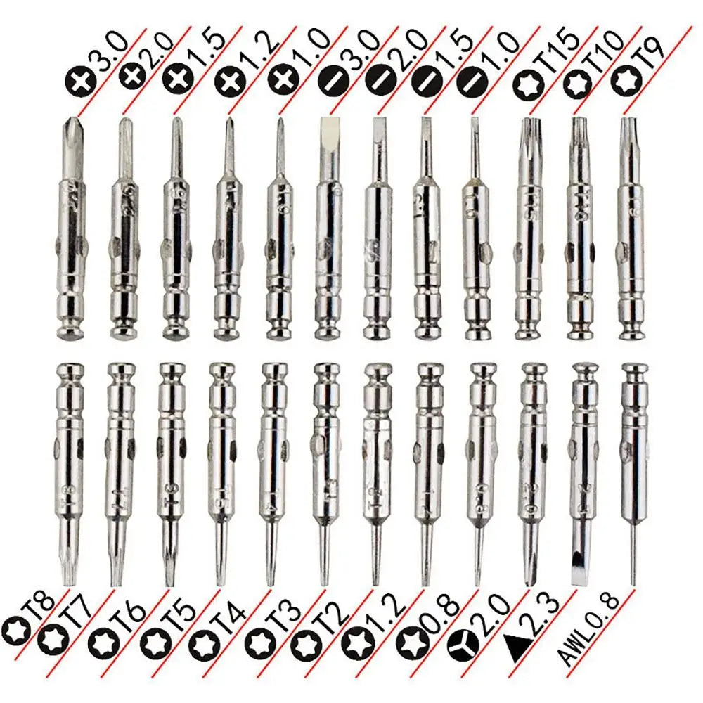 25-in-1 Precision Screwdriver Set – Repair Kit for Electronics, Watches & Cameras