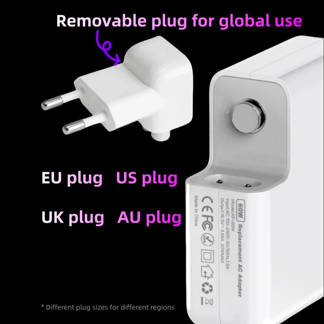 96W MacBook Charger Laptop USB-C Power Adapter For Macbook Pro M1 M2 MacBook Air A2337 A1706 Power Supply Adapter Fast Charger