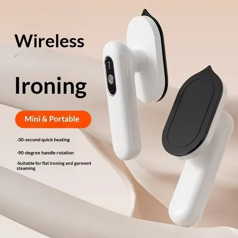 EE1 for Portable USB Rechargeable Wireless Cordless Mini Handheld Steam Iron with Vertical Steam Adjustable Temperature for
