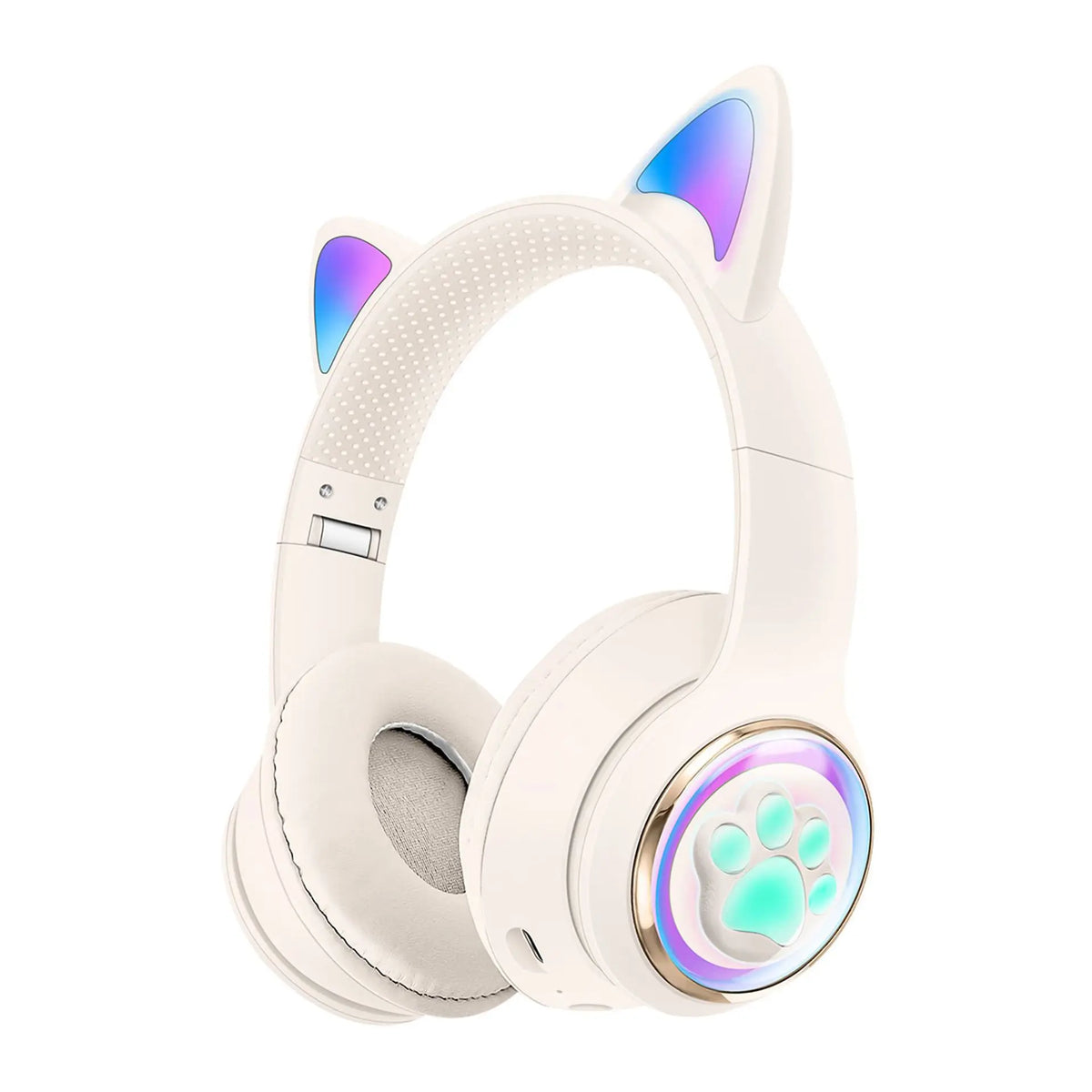 Cute Cat Ear Bluetooth Headphones, Luminous Wireless Stereo Headset
