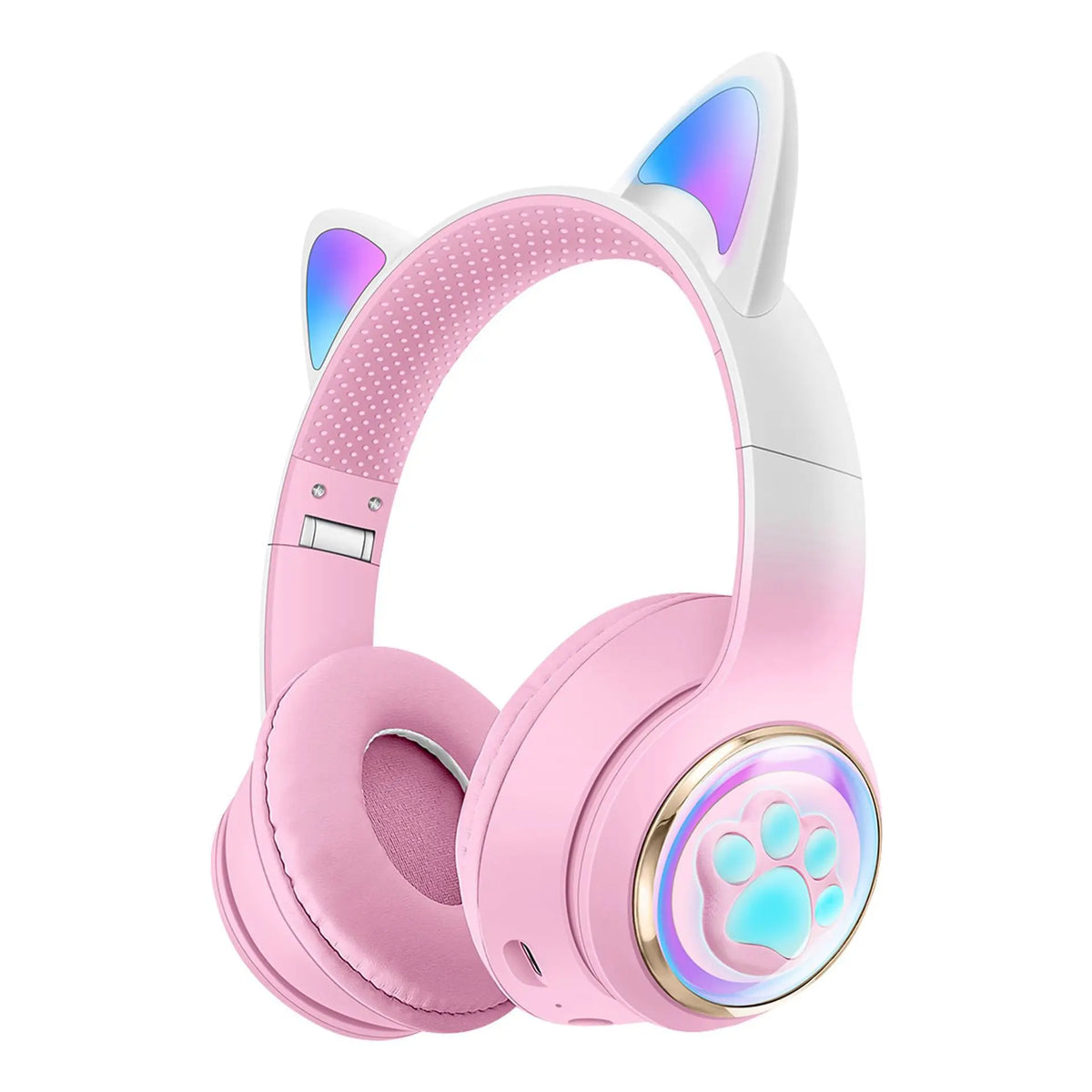 cute cat headphone pink