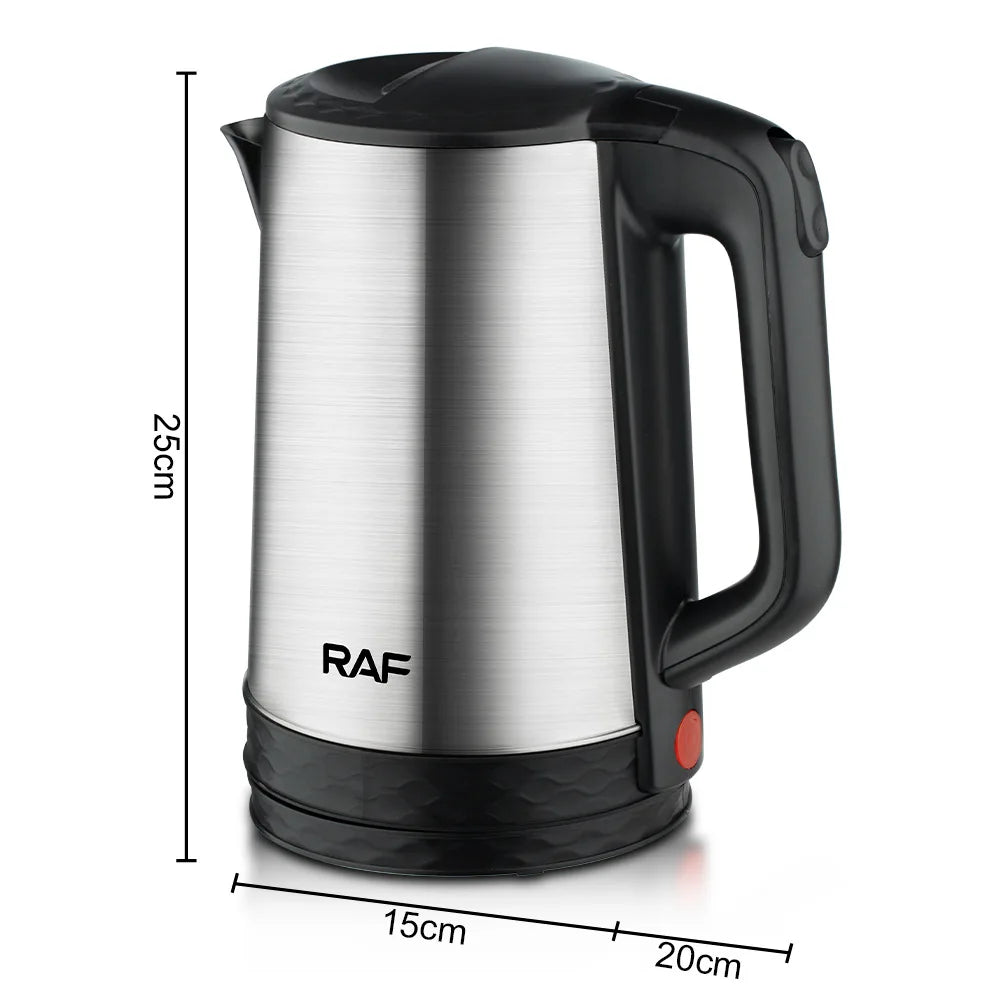RAF 2L Electric Kettle, 1800W Stainless Steel
