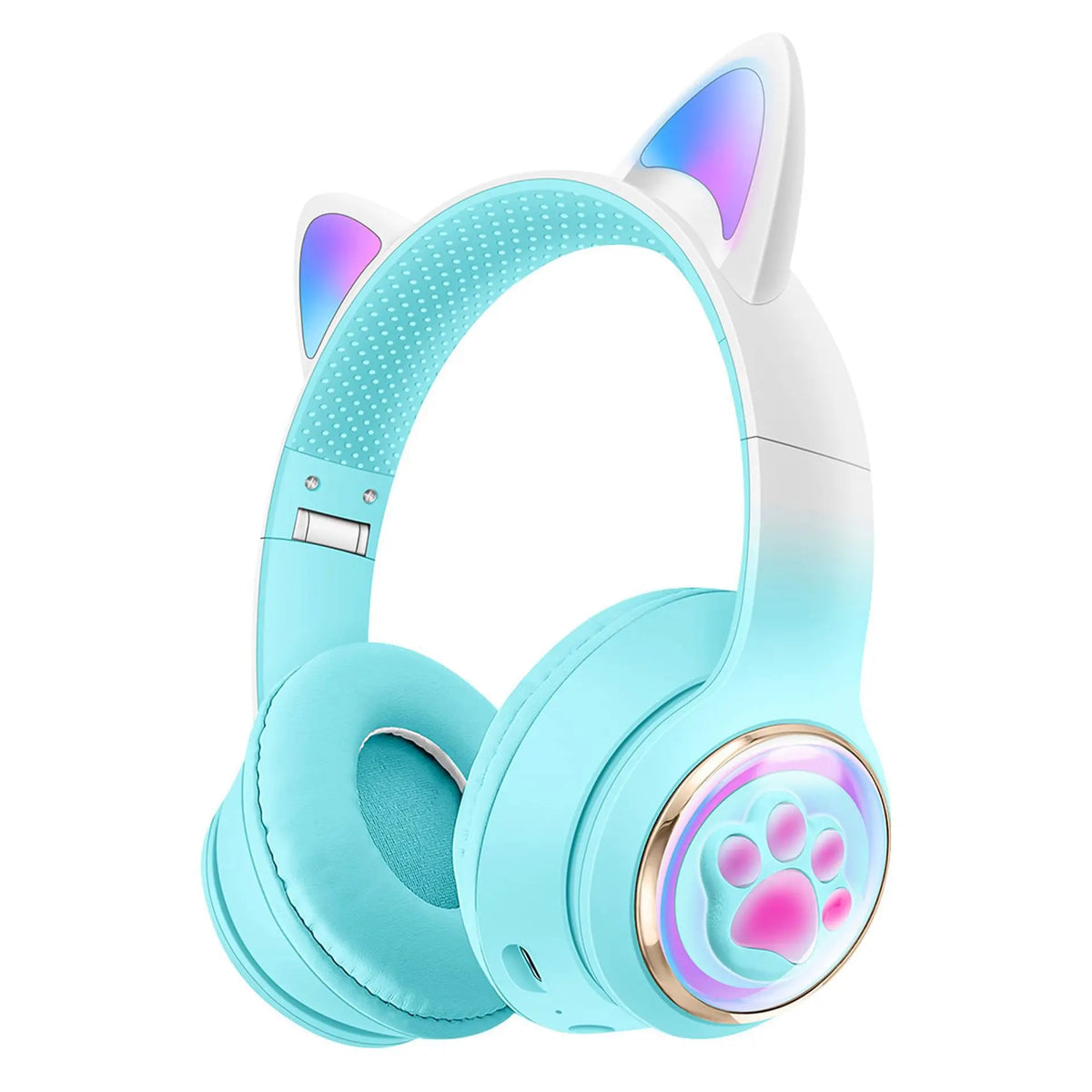 Cute Cat Ear Bluetooth Headphones, Luminous Wireless Stereo Headset