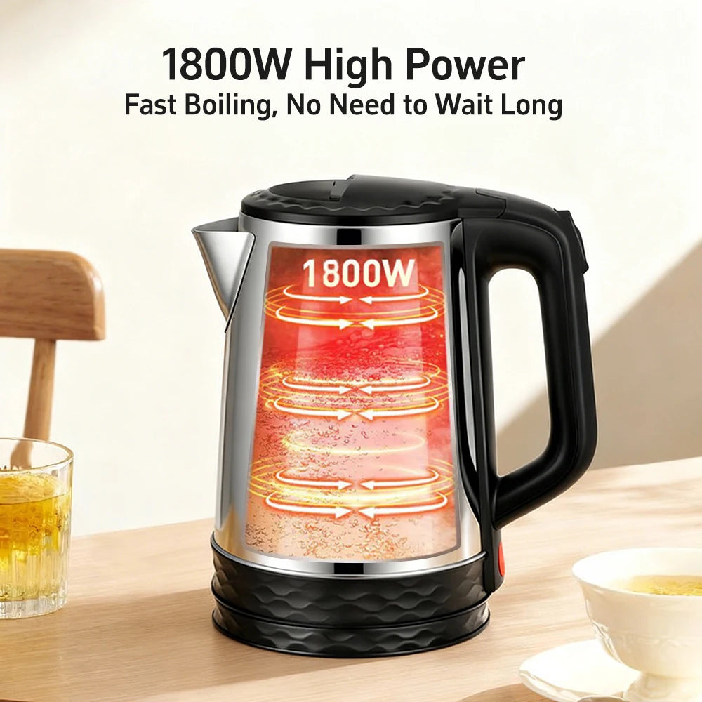 RAF 2L Electric Kettle, 1800W Stainless Steel