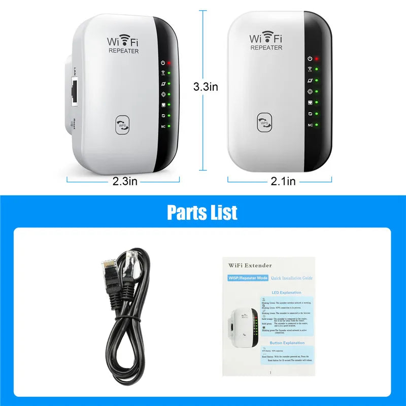 موسع نطاق واي فاي لاسلكي بسرعة 300 ميجابت في الثانية، جهاز توجيه 2.4G، مضخم إشارة واي فاي، محول بطاقة شبكة 802.11N للكمبيوتر الشخصي