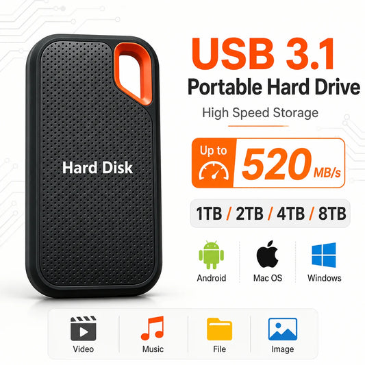 Portable External SSD – High-Speed Solid State Drive | Multiple Storage Capacities